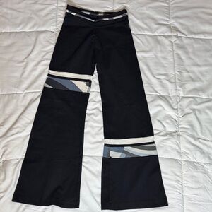Stylish Black and Gray Boot Cut Pants